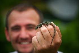 All smiles as they explored the wilderness.